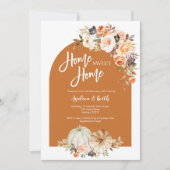 Herfst Boho Arch-pompoenpartij Kaart (Voorkant)