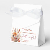 Herfst Boho bloemenbruiloft | Wit Bedankdoosjes (Voorkant Zijde)