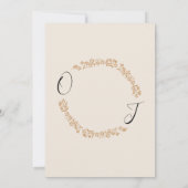 Herfst Boho Blooms | Moderne bruiloft uitnodiging (Achterkant)