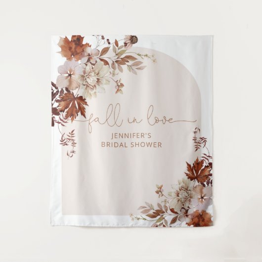 Herfst boho herfst in liefde bruidsfeest tapijt wandkleed (Voorkant)