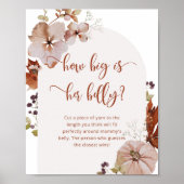 Herfst boho hoe groot is het poster van mama's bui (Voorkant)