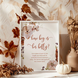 Herfst boho hoe groot is het poster van mama's bui