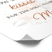 Herfst Boho raden hoeveel kisses Vrijgezellenfeest Poster (Hoek)