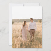 Herfst Boho Terracotta Floral Wedding Save the Dat Save The Date (Achterkant)