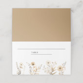 Herfst Boho Wilde Bloemen Bruiloft (Buitenkant ongevouwen)