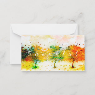 Herfst bomen aangepaste briefkaart
