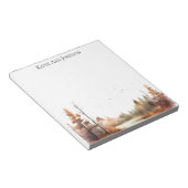 Herfst Bomen en bladeren Landschap Notitieblok Sta (Schuin)