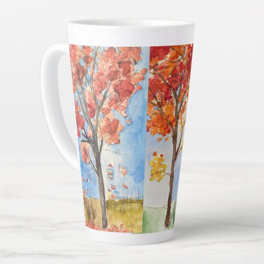 herfst bomen Latte Mok (Linkerhoek)