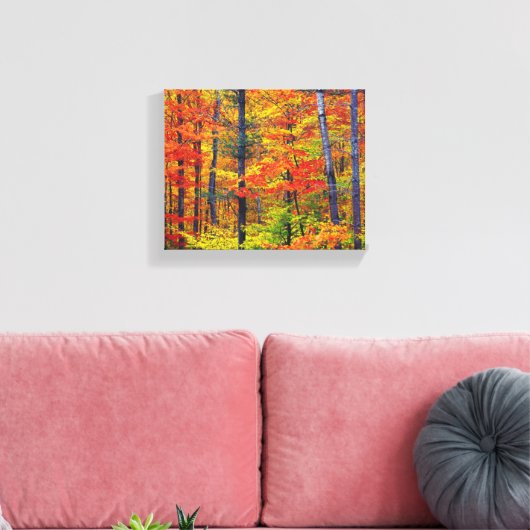 Herfst bomen omwikkeld canvas (Insitu (Woonkamer))