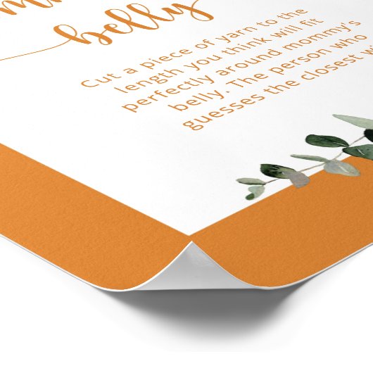 Herfst boog hoe groot is het poster van mama's bui (Hoek)