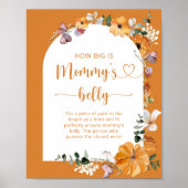 Herfst boog hoe groot is het poster van mama's bui (Voorkant)