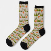 Herfst Boom Bos Patroon Sokken (Links)