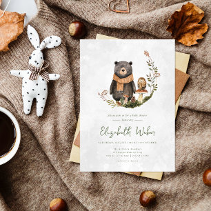 Herfst bos bosbeer baby shower