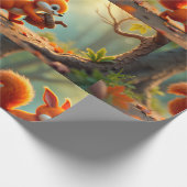 Herfst bos cadeaupapier (Hoek)