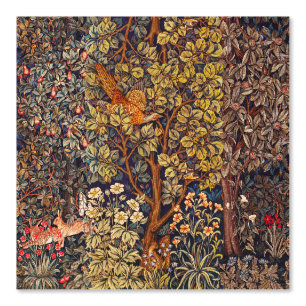 HERFST BOS DIEREN Hazen, fazant, bruine bloemen Behang