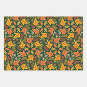 Herfst Bos Herfstbladeren Pompoen Inpakpapier Vel (Voorkant 3)