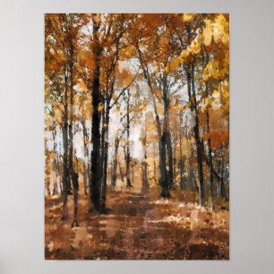 Herfst bos poster