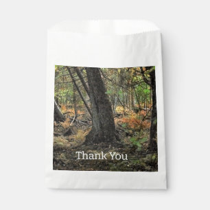 Herfst bos scène bedankzakje