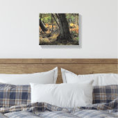Herfst bos scène canvas afdruk (Insitu (Slaapkamer))