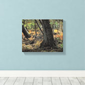 Herfst bos scène canvas afdruk (Insitu (Houten vloer))