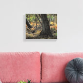 Herfst bos scène canvas afdruk (Insitu (Woonkamer))