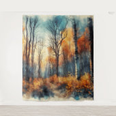 Herfst Bossen 1 - Waterverf Wandkleed (Voorkant)