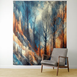 Herfst Bossen 2 - Waterverf Wandkleed