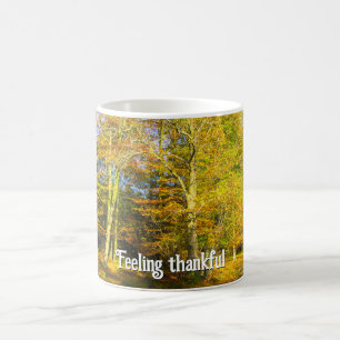 Herfst Bossen - Gepersonaliseerde Thanksgiving Koffiemok