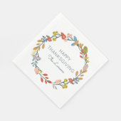 Herfst Botanische Thanksgiving Servet (Hoek)