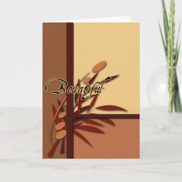 Herfst Bounful Thanksgiving cards Feestdagen Kaart