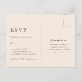 Herfst Bourgondische bruiloft RSVP Briefkaart (Achterkant)