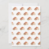 Herfst Bow Boho Pompoen Babyshower Kaart (Achterkant)