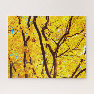 Herfst Branches, gouden gele Legpuzzel