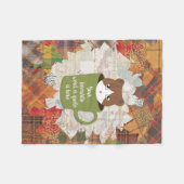 Herfst Break Cat Fleece Deken (Voorkant (Horizontaal))