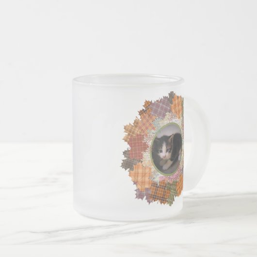 Herfst Break Cat Matglas Koffiemok (Voorkant rechts)