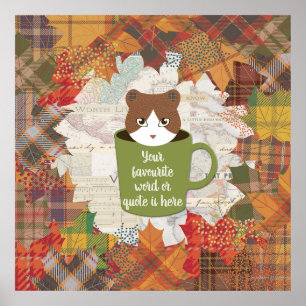 Herfst Break Kat Poster