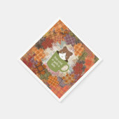 Herfst Break Kattenpapier Servet (Hoek)