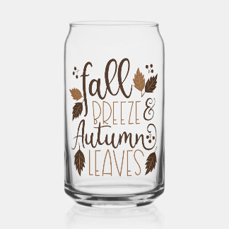 Herfst Breeze Autumn Leaves Blikvorm Glas