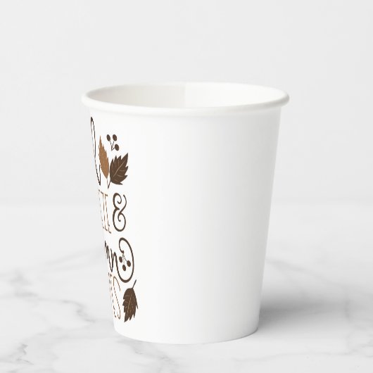 Herfst Breeze Autumn Leaves Papieren Bekers (Links)