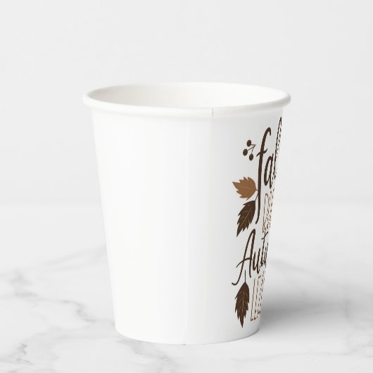 Herfst Breeze Autumn Leaves Papieren Bekers (Rechts)