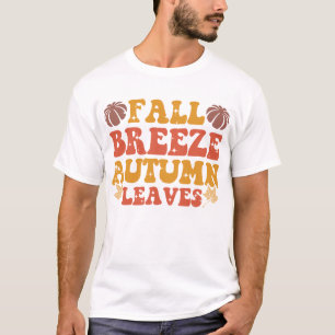 Herfst Breeze Herfstbladeren Pompoen Halloween Gro T-shirt