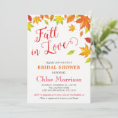Herfst Bridal Shower Invitation, Autumn Herfst in  Kaart (Staand voorkant)