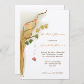 Herfst Bridal Shower Invitations Kaart (Voorkant / Achterkant)