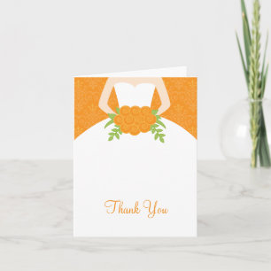 Herfst Bride Note Card Bedankkaart