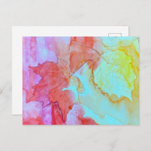 herfst briefkaart (Voorkant / Achterkant)