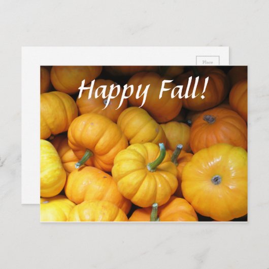 Herfst briefkaart (Voorkant / Achterkant)