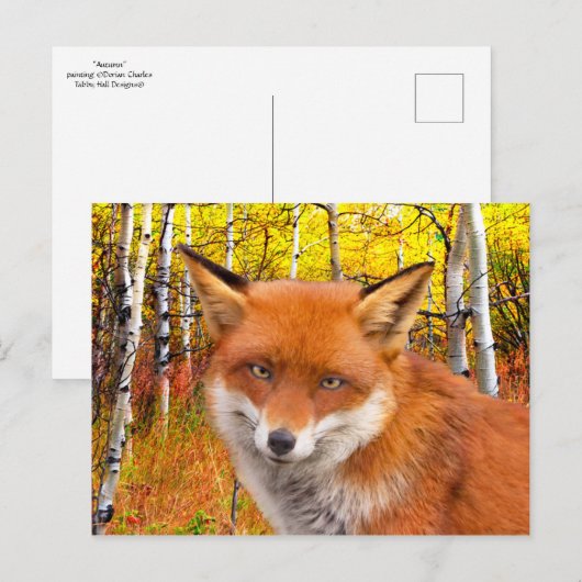 "Herfst" Briefkaart (Voorkant / Achterkant)