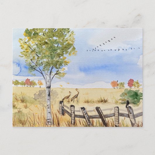 herfst briefkaart (Voorkant)