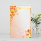 herfst briefpapier (Staand voorkant)