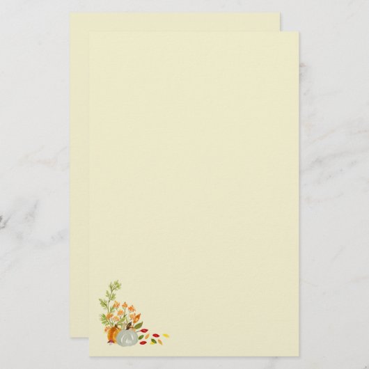 Herfst Briefpapier (Voorkant / Achterkant)